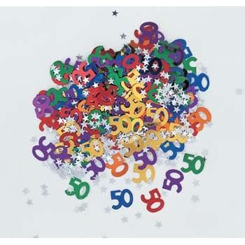 BOGO SALE - 50th Birthday Table Confetti Sprinkle Decoration - 50th Birthday Decorations