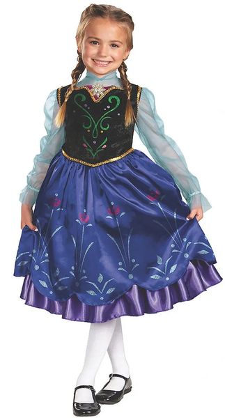 *Disney Frozen Princess Anna Dress, Girl's Small - Halloween Costumes