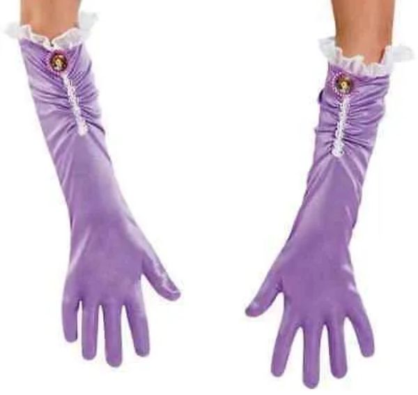 *Deluxe Princess Sofia the First Gloves Costume Accessory, Girl's - Halloween