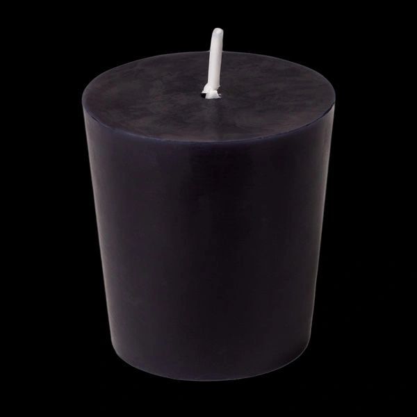 Black Votive Candles, 2 candles - 2in - 15 hour - Halloween