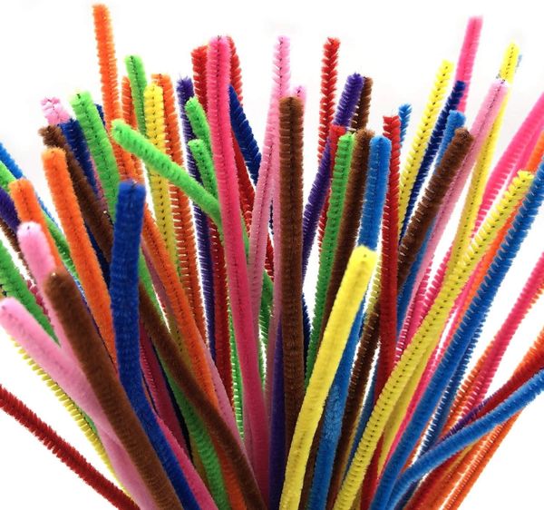 Brilliant Colors, Standard Chenille Stems, 100pcs, 12in - Arts & Crafts - Pipe Cleaner