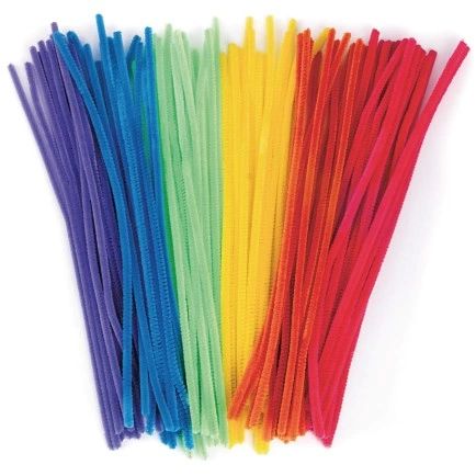 Neon Bright Colors, Chenille Stems, 100pcs, 12in - Arts & Crafts - Pipe Cleaner