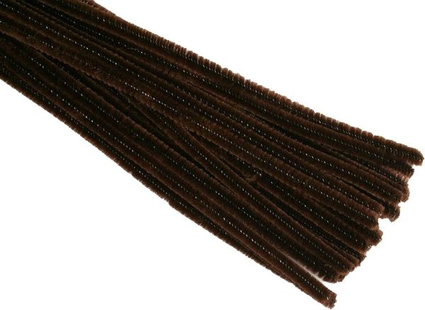 *Brown Chenille Stems for Hair - Arts & Crafts - Pipe Cleaner