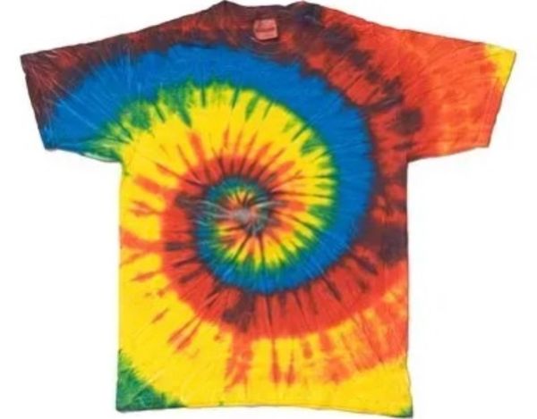 *Hippie Tie Dye 80s Disco Swirl T-Shirt, Men's Large - Disco - After Halloween Sale - Costumes