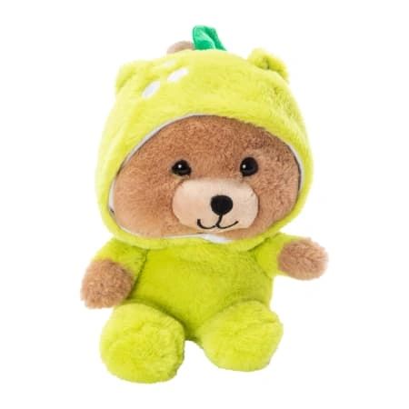 *Hooded Lemon Fruit Brown Teddy Bear Plush 9in - Novelty Gifts