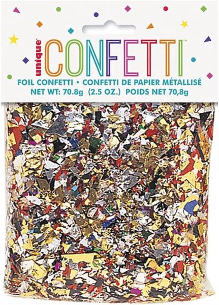 Multicolor Foil Confetti - 2.5oz Decoration