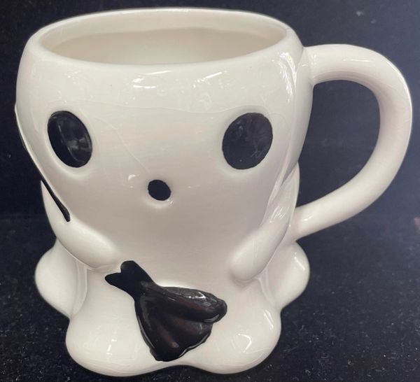 White Ghost Coffee Mug - Halloween Novelty Gifts - Jack 0' Lantern Lane