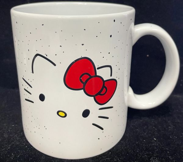 Big Hello Kitty White Coffee Mug, Red Bow - 16oz - Sanrio