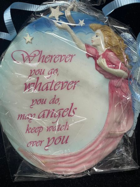 Caregiver, Nurse Gifts, Appreciation, Thank You Plaque: Wherever you go, whatever you do, may angels keep watch over you