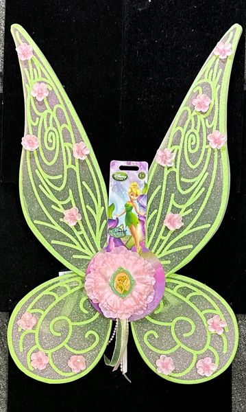 *Disney Tinker Bell Wings, Pink Flowers, Costume Accessory, Girl's - 22in - Halloween