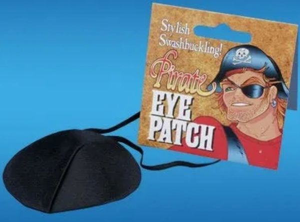 *Black Pirate Eye Patch - Halloween Costume Accessories