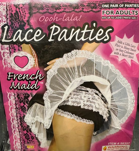 French Maid Lace Panties, Costume Accessories - Halloween