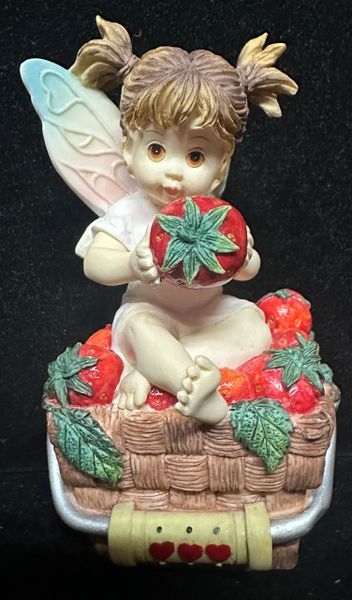 My Little Kitchen Fairies Strawberry Bookend Fairy - 2003