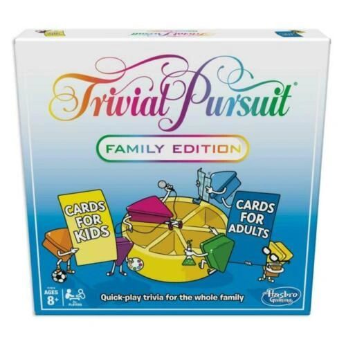 Trivial Pursuit Family Edition game, Board Game - Hasbro