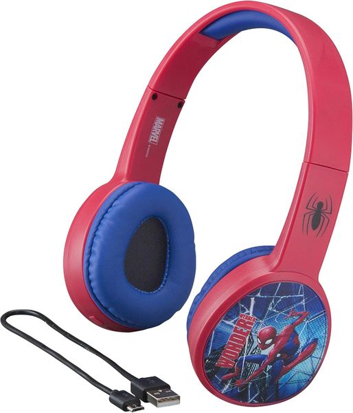 Marvel Spider-Man Headphones, Wireless, Bluetooth (Spiderman)