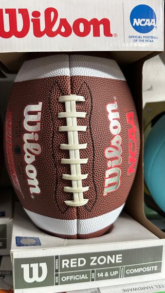 Official Wilson NFL Ncaa Red Zone Composite Official Size Football