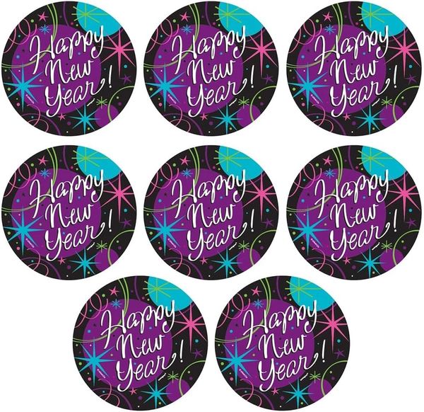 *Happy New Year! Party Mini Decoration Cutouts, 5in - 8ct