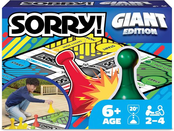 *Giant Sorry Classic Family Board Game Oversized Gameboard - Family Game Night