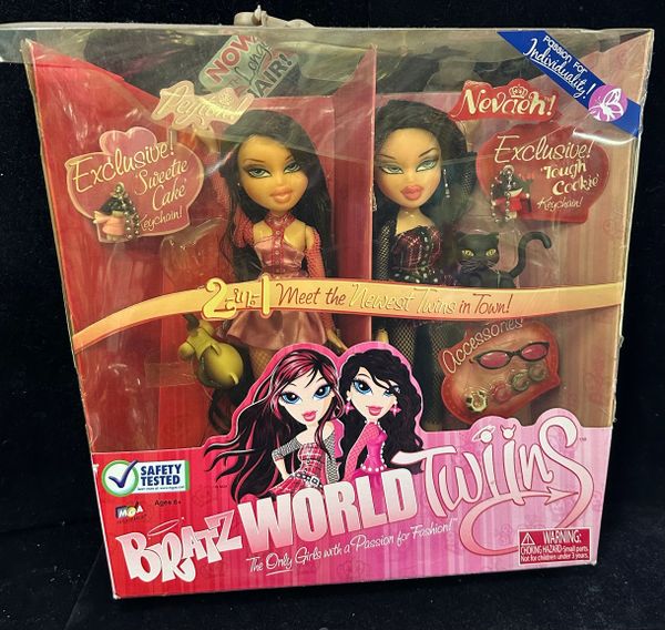 *Rare Bratz Dolls, World Twins Peyton and Nevaeh, 2008