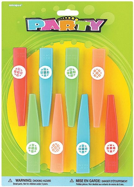 BOGO SALE - Kazoo Whistles Loot Bag Toy Party Favors, 8ct