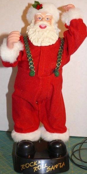 Jingle Bell Rock & Roll Dancing Santa Doll, 18in