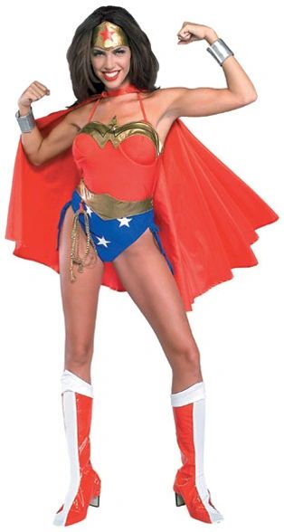 SALE - Wonder Woman Superhero Costume, Medium - Halloween Sale - under $20