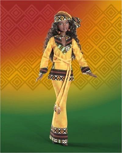 DOLL SALE - Rare Dolls Of The World, Kwanzaa Barbie Doll, African Barbie Doll, 2006