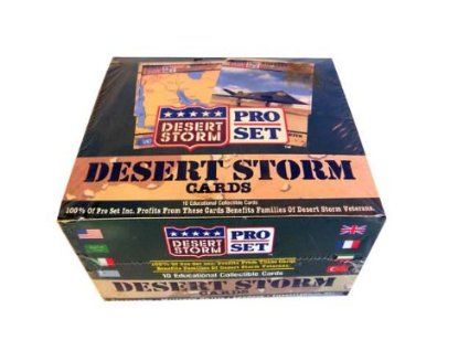 *Rare Vintage Pro Set Desert Storm Trading Cards Box - 1991