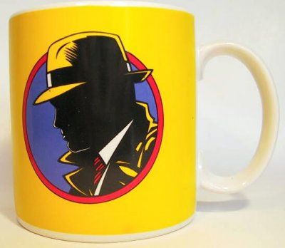 *Rare Vintage Disney Dick Tracy Cup Coffee Mug - 1990