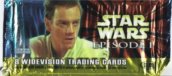 *Topps Star Wars Episode 1 Widevision Trading Cards Pack - 8 cards