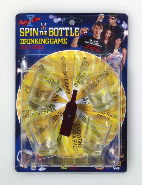 Spin The Bottle Shot Glass Drinking Game Novelty Fun Party Gift Giftable Box 