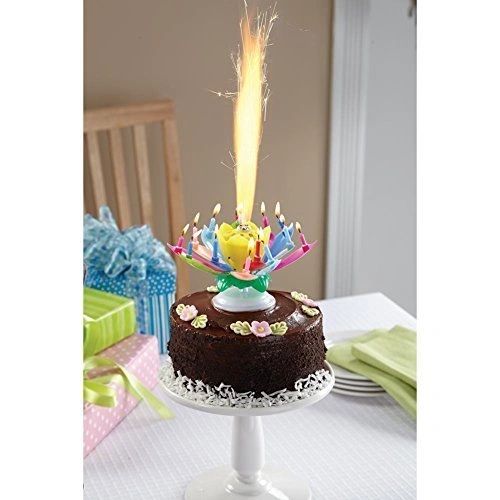 Happy Birthday Candle - Incredible Musical Blooming Flower Candle - Singing - Instrumental Gifts - Music Candle