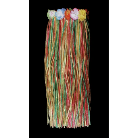 *Colorful Hawaiian Hula Girl Grass Skirt, 24x18in - Luau Party