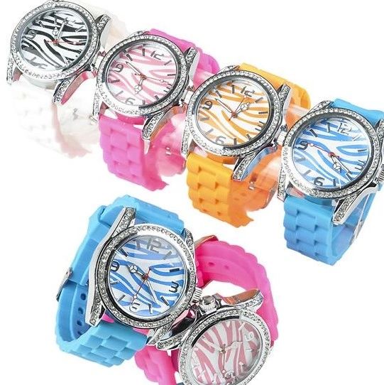 Bright Color Watch with Rhinestones - Costume Jewelry - Mom Gifts - Mother's Day