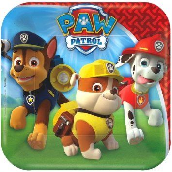 *Paw Patrol Birthday Party Cake Plates, 7in - 8ct