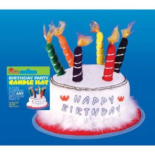 Happy Birthday Cake Hat with Candles