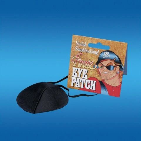 *Black Pirate Eyepatch with Earring - Halloween Sale