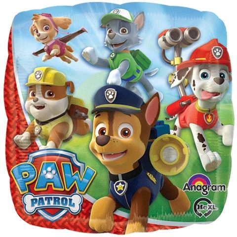 (#49) Paw Patrol Square Foil Balloon, 18in