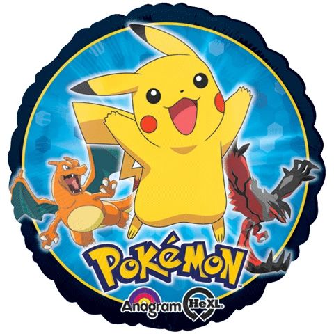 Pokemon Pikachu Round 44cm Foil Helium Balloon Party Decoration