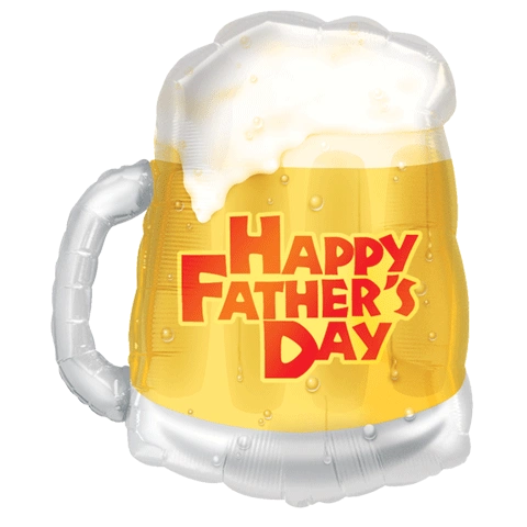 Happy Father's Day Beer Shape Balloon, 23in