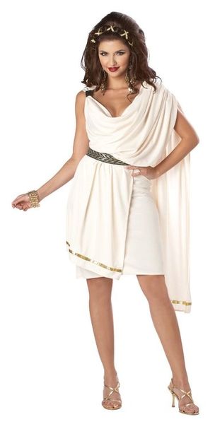 Greek Toga Costume Dress, Size XL - Couples Costumes - Purim - Halloween Sale
