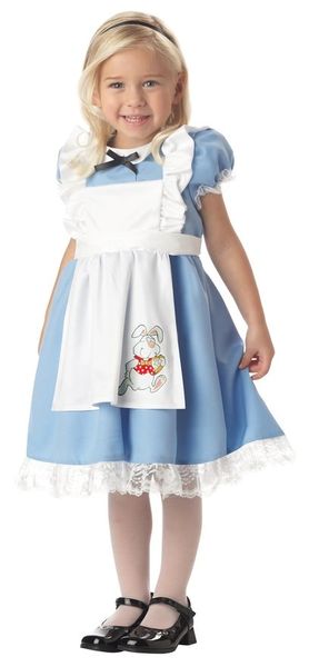 Disney Alice In Wonderland Costume Dress, Blue - Fairy Tale - Purim - Halloween Sale - under $20