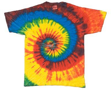 60s Hippie Tie-Dye Swirl T-Shirt - Size S/M | Halloween Store | Costum