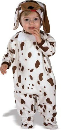 Kids Spotted Puppy Dog Romper Costume - Infant, Toddler - Purim - Halloween Sale - under $20