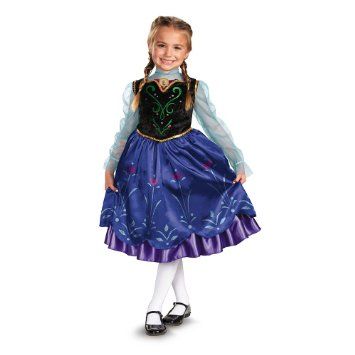 Disney Frozen Princess Anna Costume - Girls size small 4-6 - Fairy Tale - After Halloween Sale - under $20
