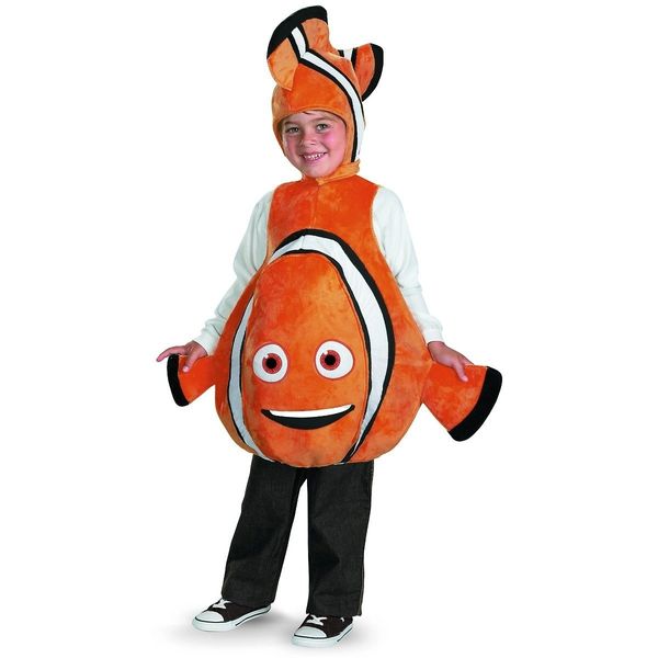 Kids Disney Finding Nemo Costume, Deluxe - Small 4-6 - Halloween Spirit