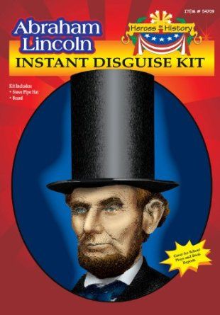 Abraham Lincoln Disguise Kit - Purim - After Halloween Sale - under $20 - Political - Politician