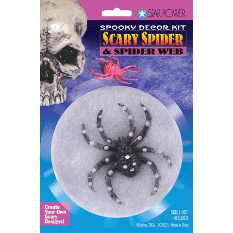 BOGO SALE - Scary Spider in Web - Halloween Sale
