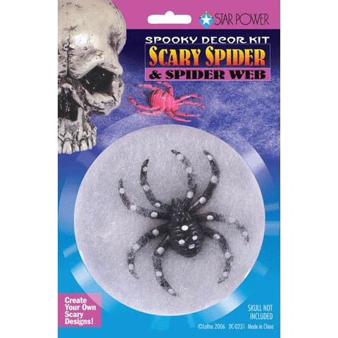 *Scary Spider in Web - Halloween Decorations