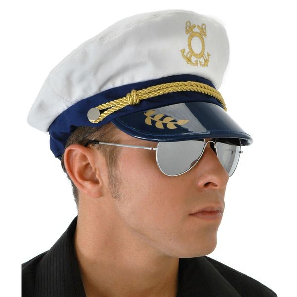 Captains Hat - Sailor - Nautical - Cruise Ship, Boat, Yacht - Purim - Halloween Sale